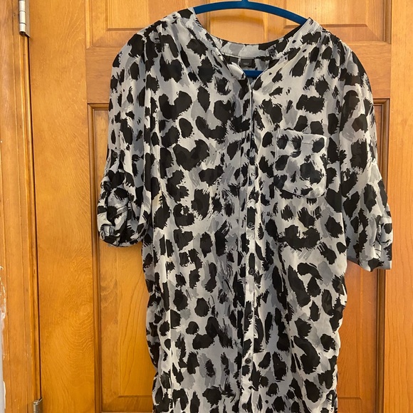 Leopard print sheer top - Picture 1 of 2
